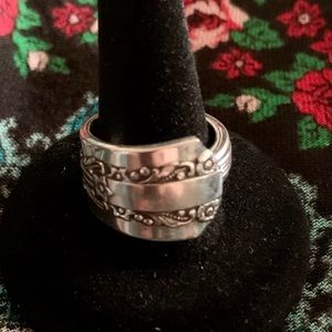 Silver spoon ring